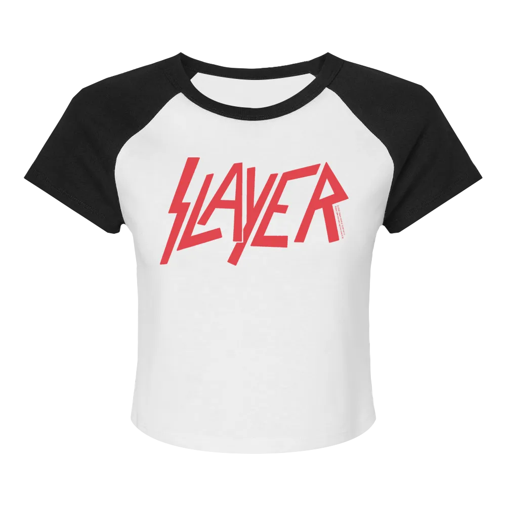 Women's Cropped Raglan Logo Tee
