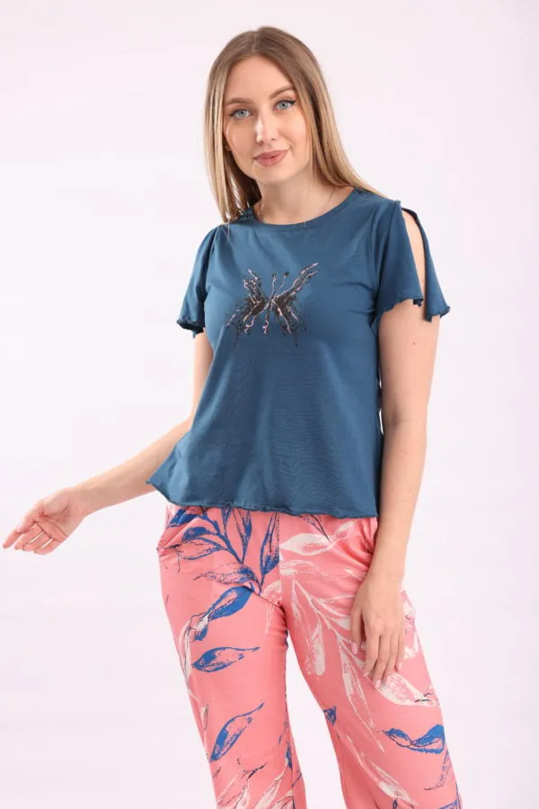 Women's Pajamas, Half Sleeves and Pants,