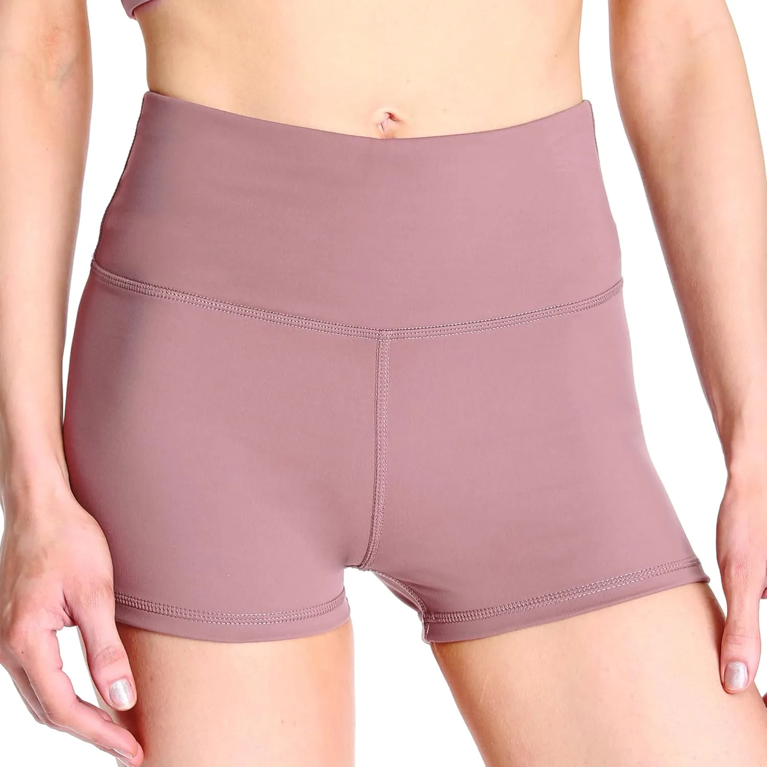 Women's Workout Yoga Athletic Running Dance Gym Shorts High Waist Cheerleader Volleyball Short Pants