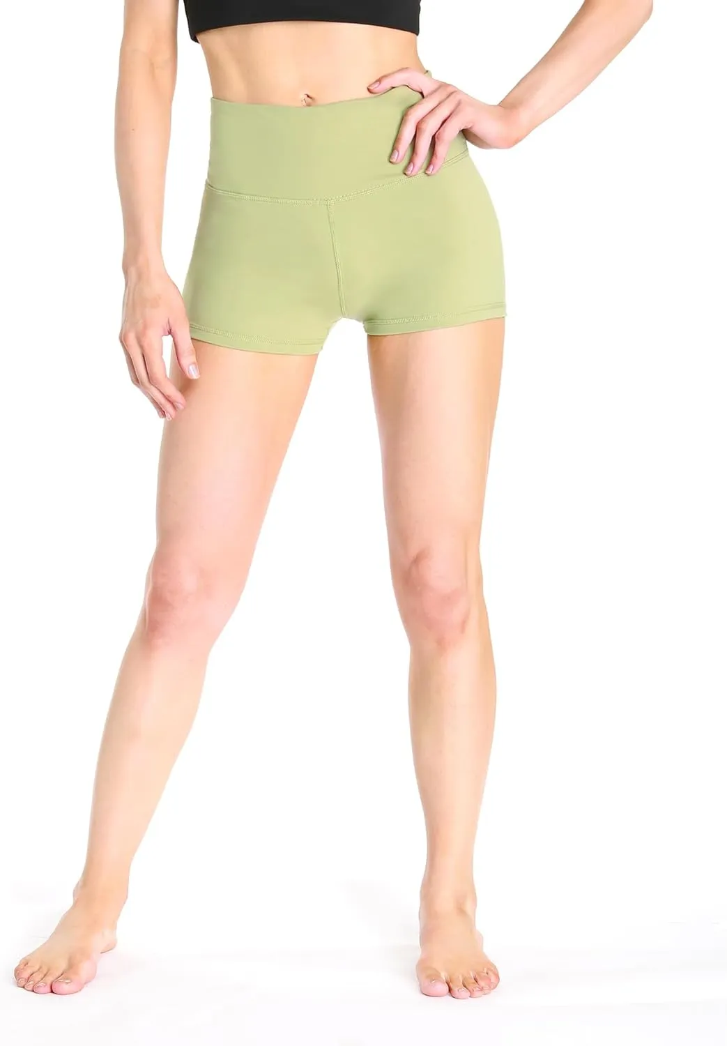 Women's Workout Yoga Athletic Running Dance Gym Shorts High Waist Cheerleader Volleyball Short Pants