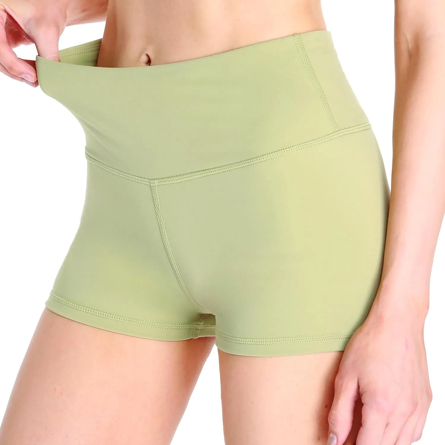 Women's Workout Yoga Athletic Running Dance Gym Shorts High Waist Cheerleader Volleyball Short Pants